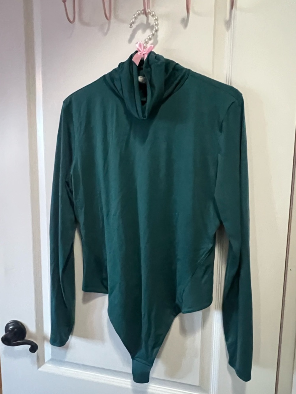 lululemon athletica Teal Green Turtleneck Bodysuit XL